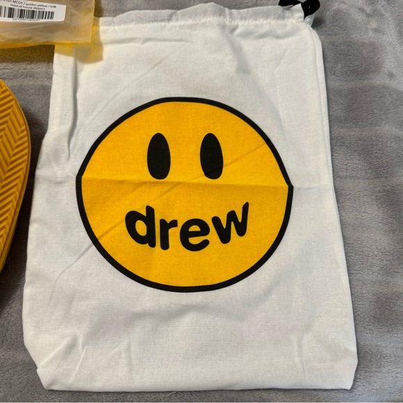 Drew House Men’s Slippers Yellow Size S/M - Picture 4 of 8